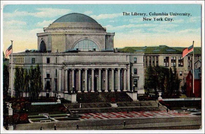 NY - New York City. The Library Columbia University