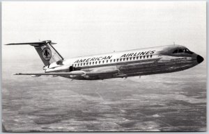 Airplane American Airlines BAC One Eleven Airliner Postcard