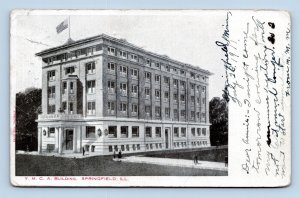 YMCA Building Springfield Illinois  IL 1911 UDB Postcard M8