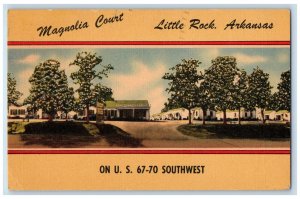 1948 Magnolia Court Little Rock Arkansas AR Vintage Posted Postcard