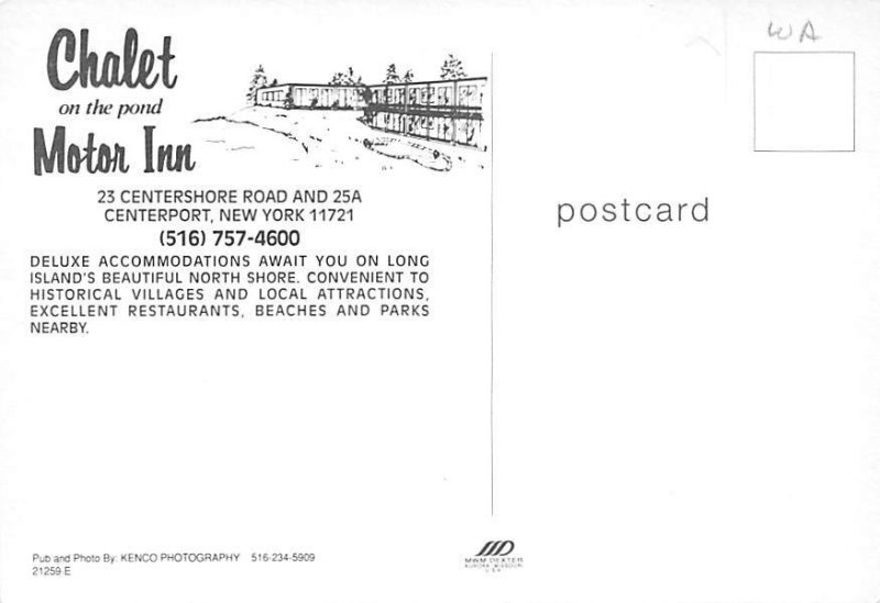 Chalet Motor Inn, On The Pond Chalet Motor Inn, On The Pond, Centerport