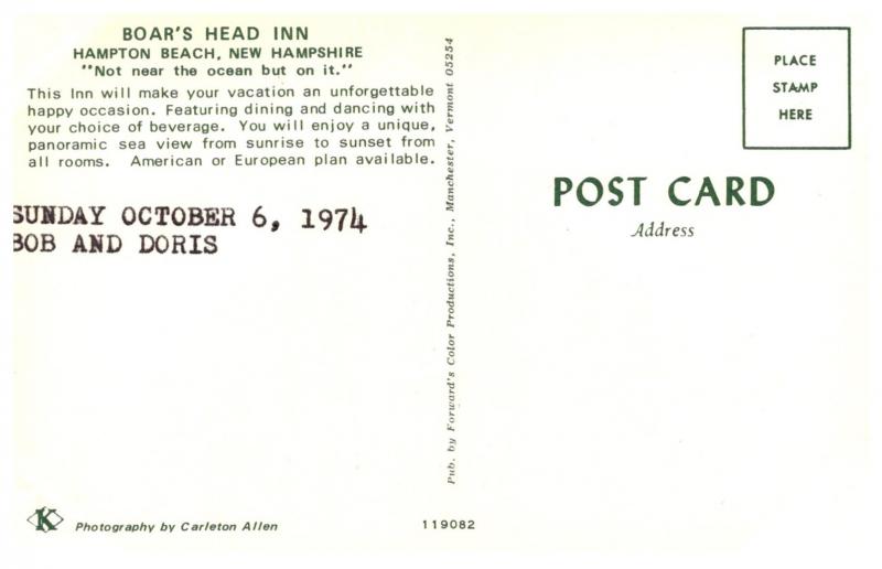 New Hampshire   Hampton Beach , Boar's Head Inn , Dining Room , Interior