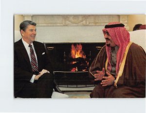 Postcard King Fahd made a five-day visit to Washington, D. C.