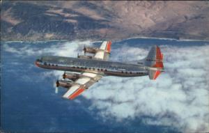 Vintage Commercial Aviation Postcard - American Airlines Electra Flagship