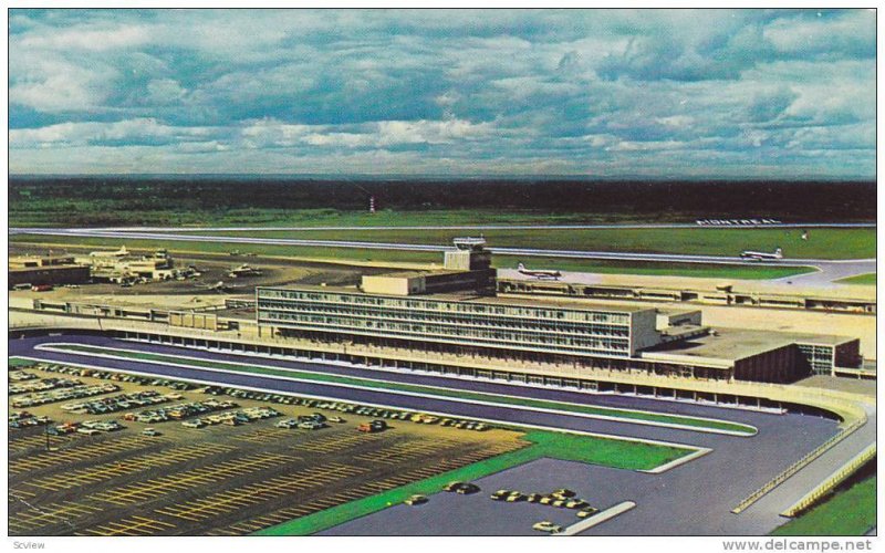 Aerial view,  Montreal International Airport,  Montreal,  Quebec,  Canada,   ...