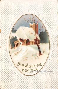 New Year, Ellen H Clapsaddle, Series 1473 1912 wear left edge, corner wear
