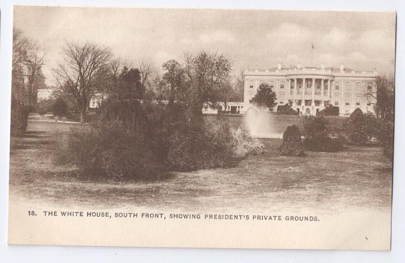 The White House South Front Washington D.C. UDB c1904