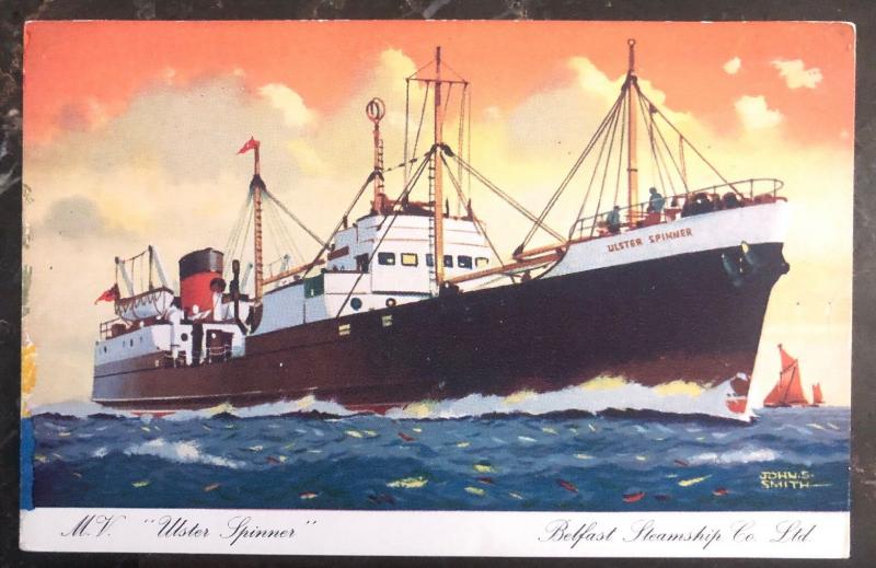 Mint Great Britain Picture Postcard MV Ulster Spinner Belfast Steamship Co