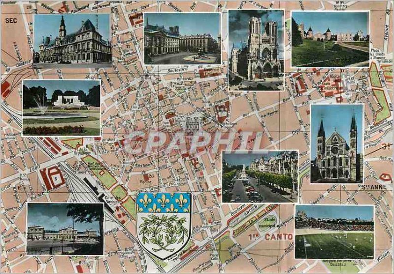 Postcard Modern Souveinr Reims (Marne)