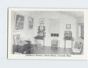 Postcard Children's Nursey, Alcott House, Concord, Massachusetts