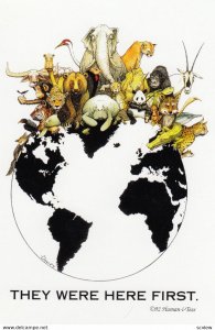 They Were Here first , Animals on Map of Globe , 1992 : #2