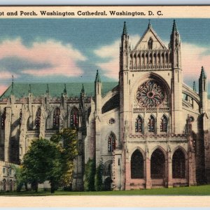 c1940s Washington DC Beautiful USA Cathedral Old World Tartaria Antiquitech A226