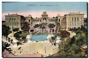 Postcard Old Marseille Palais Longchamp