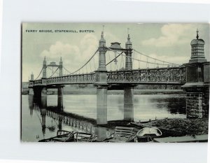 Postcard Ferry Bridge Stapenhill Burton England