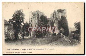 Old Postcard Perigueux Castle Ruins Barriere