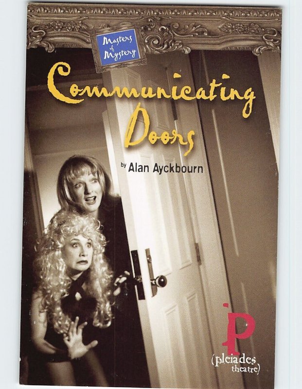 Postcard Communicating Doors, Pleiades Theatre, Calgary, Canada