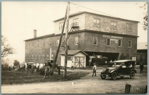 RED HILL PA BROOM WORKS ANTIQUE REAL PHOTO POSTCARD RPPC