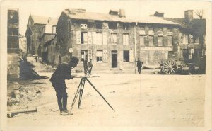 Postcard RPPC C-1910 Buzancy France WW1 Military Engineers 23-9404