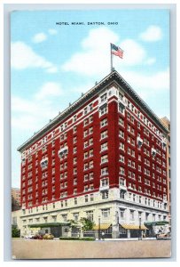 Vintage Hotel Miami, Dayton, Ohio Postcard F146E