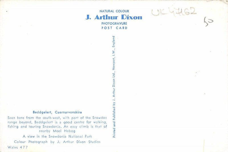 uk47162 beddgelert caernarvonshire wales uk