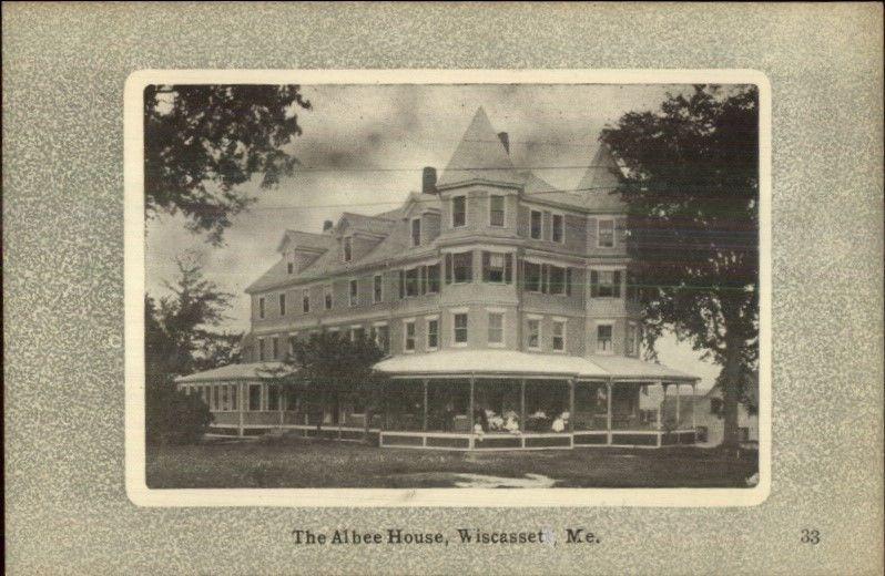 Wiscasset ME Albee House c1910 Postcard