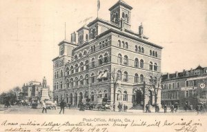 POST OFFICE ATLANTA GEORGIA GOOD MESSAGE POSTCARD 1907