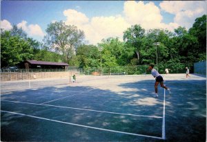 Wheeling, WV West Virginia  OGLEBAY TENNIS COURTS  Games~Players  4X6 Postcard