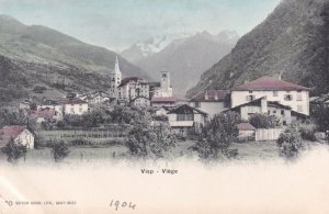 Visp Viege 1904 Antique Swiss Switzerland Postcard