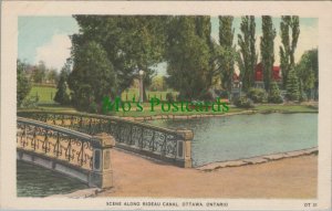 Belgium Postcard - Scene Along Rideau Canal, Ottawa, Ontario   RS25462