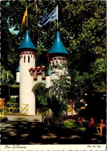 Montreal, Quebec Canada LA FONTAINE PARK Garden Of Wonders CASTLE  4X6 Postcard