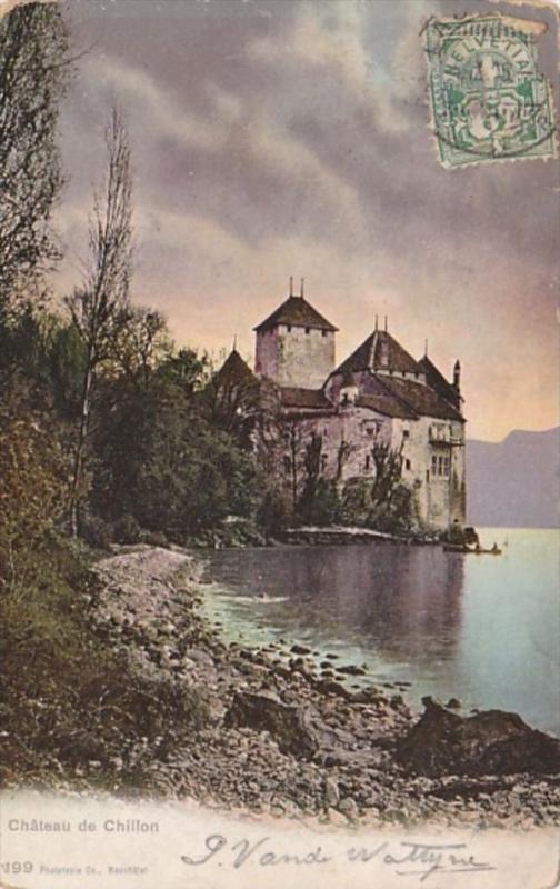 Switzerland Chateau de Chillon 1905