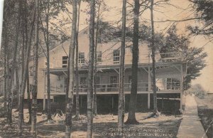 SCOTT'S CASINO OQUAGA LAKE NEW YORK POSTCARD (c. 1910)