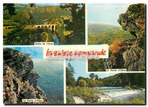 Postcard Modern Swiss Normandy Orne Edges