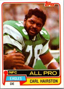 1981 Topps Football Card Carl Hairston Philadelphia Eagles sk10248