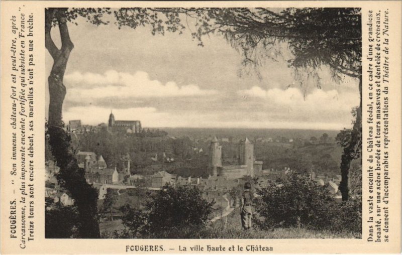 CPA Fougeres La ville haute et le Chateau (1237717)