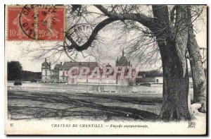 CARTE Postale Old Chateau de Chantilly Northern Facade