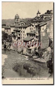 Pont en Royans - The Hanging Houses Old Postcard