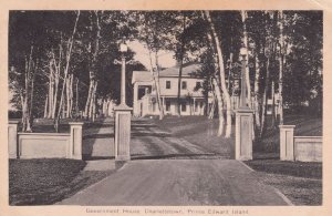 Government House Charlottetown Entrance Canada Old Postcard