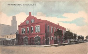 Jacksonville Florida Fire Department Headquarters Vintage Postcard AA83217