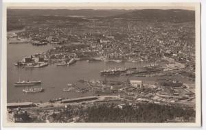 Norway, Oslo, Aerial View of Docks RP PPC, Unposted, c 1930s