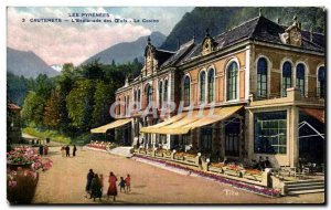 Old Postcard The High Pyrenees Cauterets L & # 39esplanade eggs Casino