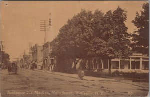 Potscard Residence Jas Macken Main Street Wellsville NY