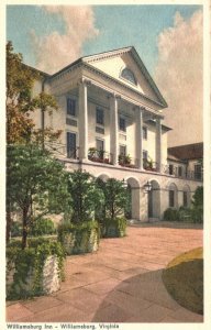 Vintage Postcard 1920's Inn Hotel Building at Springs Williamsburg Virginia VA