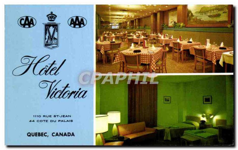 Postcard Old Hotel Victoria Rue St Jean Cote du Palais Quebec Canada