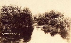 Head of The Mississippi River Real Photo Postcard