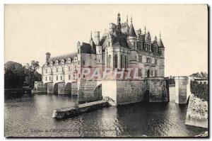 Old Postcard Chateau De Chenonceaux