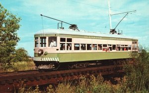 Vintage Postcard Illinois Railway Museum Union Terminal No. 415 Suburban Car