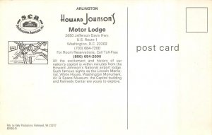 Washington, D.C.  HOWARD JOHNSON'S MOTOR LODGE Motel Pool ROADSIDE Postcard