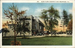 Waukegan Illinois IL Geln Flora Country Club Vintage Postcard