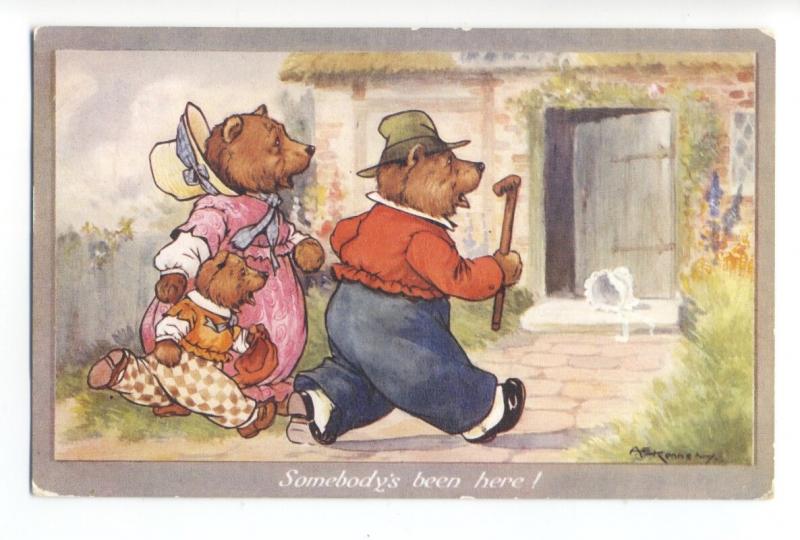 ch0076 - The 3 Bears -  artist A E Kennedy - postcard